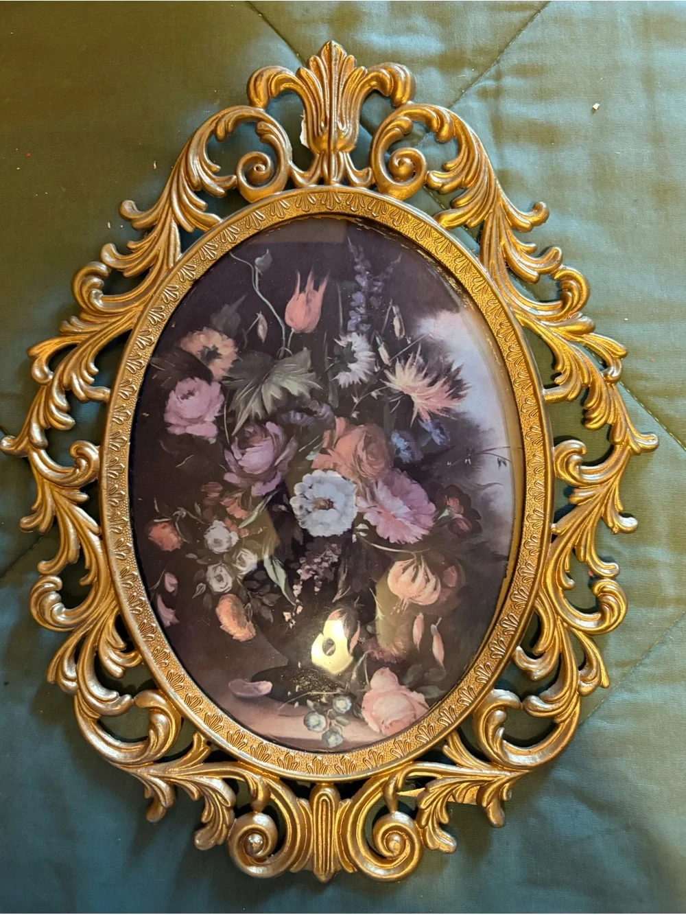 Ornate Gold Floral Wall Art Pair - Classic Home Accents